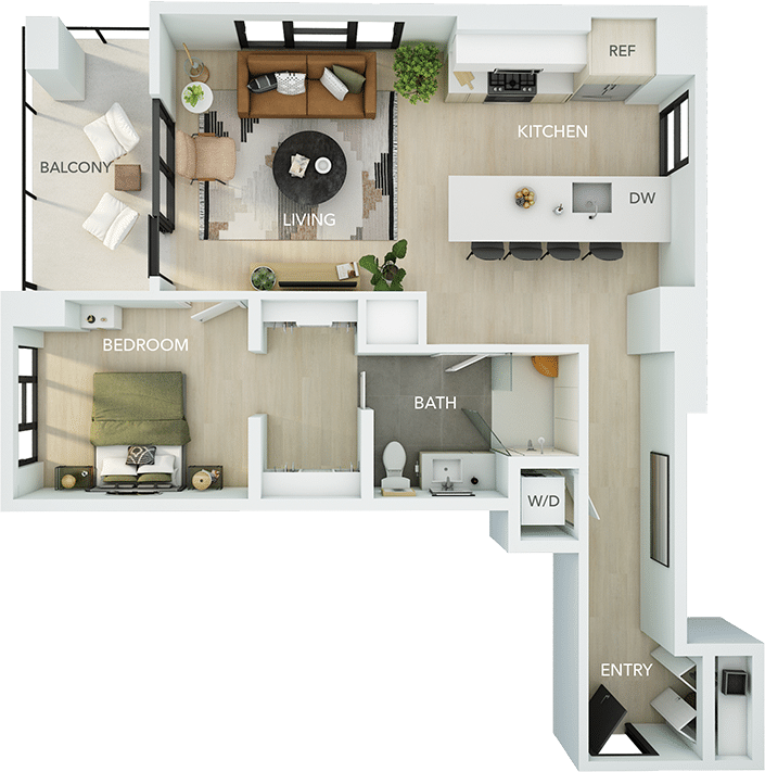 High Rise Apartments Phoenix Skye on 6th Floor Plans