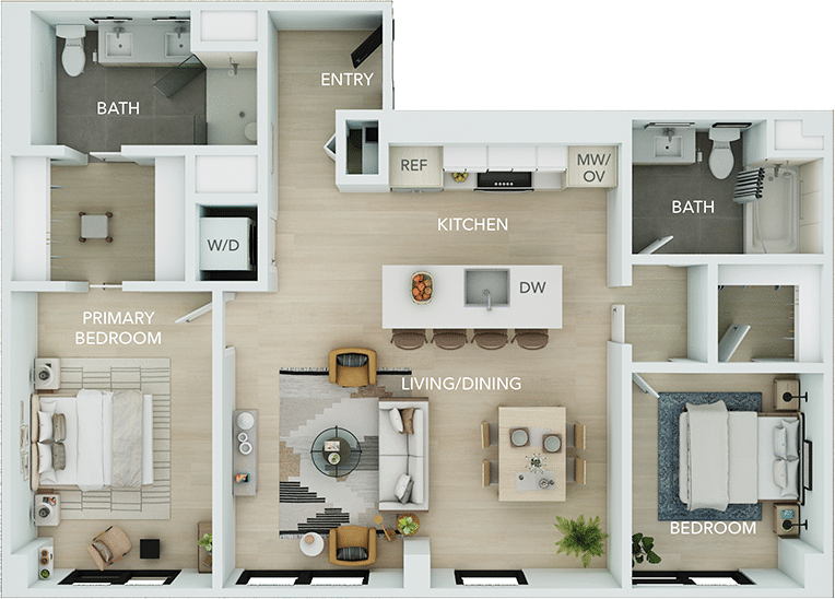 High Rise Apartments Phoenix Skye on 6th Floor Plans